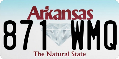 AR license plate 871WMQ