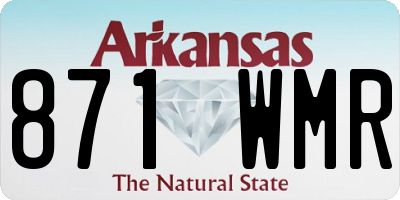 AR license plate 871WMR
