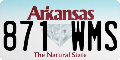 AR license plate 871WMS