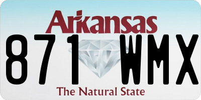 AR license plate 871WMX