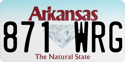 AR license plate 871WRG