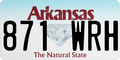 AR license plate 871WRH