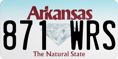 AR license plate 871WRS