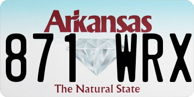 AR license plate 871WRX