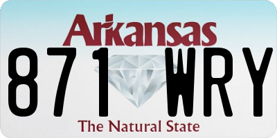 AR license plate 871WRY