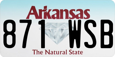AR license plate 871WSB
