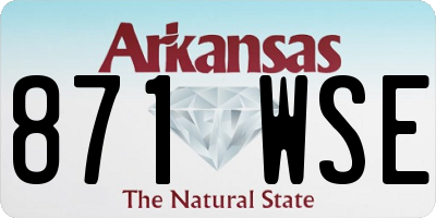 AR license plate 871WSE