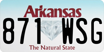 AR license plate 871WSG