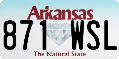 AR license plate 871WSL