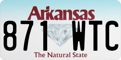 AR license plate 871WTC