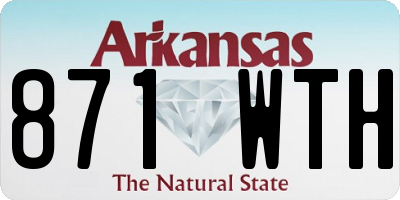 AR license plate 871WTH