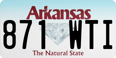 AR license plate 871WTI