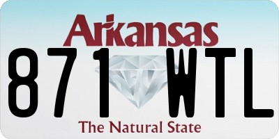 AR license plate 871WTL