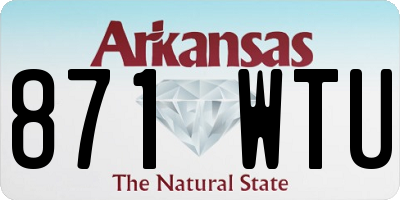 AR license plate 871WTU