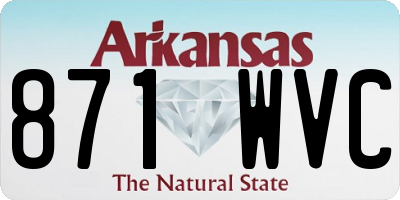 AR license plate 871WVC