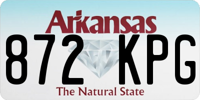 AR license plate 872KPG