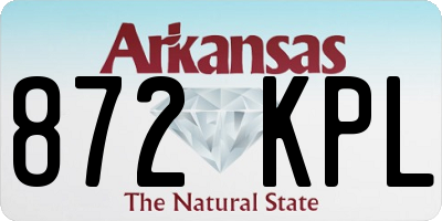 AR license plate 872KPL