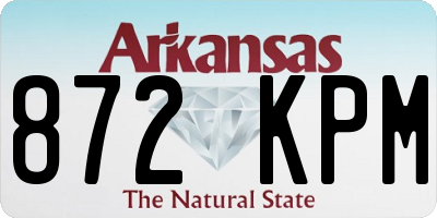 AR license plate 872KPM