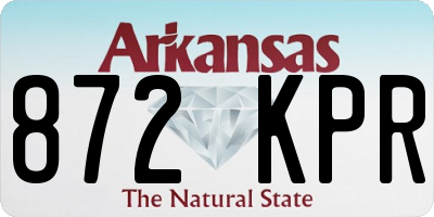 AR license plate 872KPR