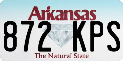 AR license plate 872KPS