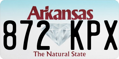 AR license plate 872KPX