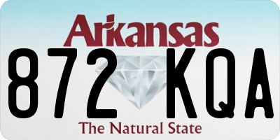 AR license plate 872KQA