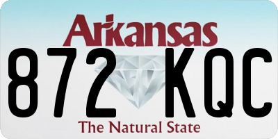 AR license plate 872KQC