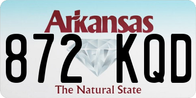 AR license plate 872KQD