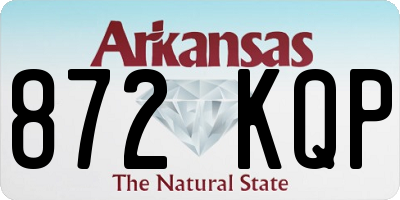 AR license plate 872KQP