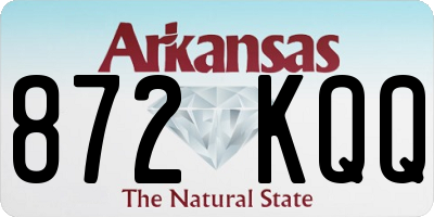 AR license plate 872KQQ