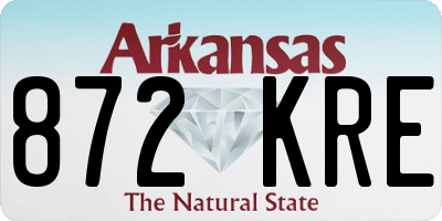 AR license plate 872KRE