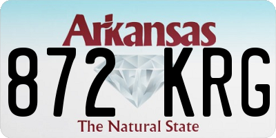 AR license plate 872KRG