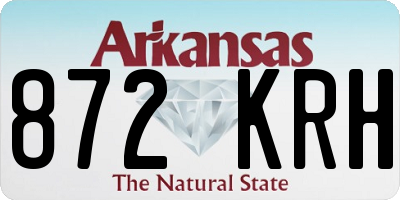 AR license plate 872KRH