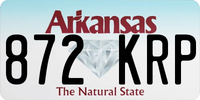 AR license plate 872KRP
