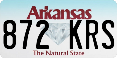 AR license plate 872KRS