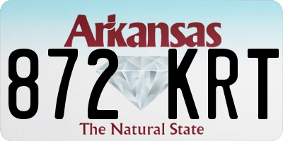 AR license plate 872KRT