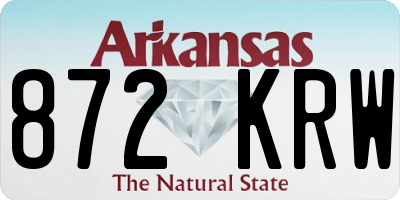 AR license plate 872KRW
