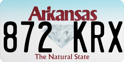 AR license plate 872KRX