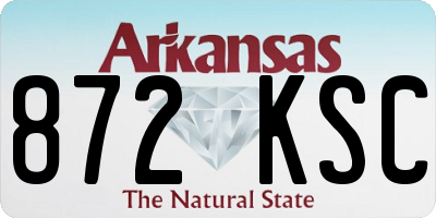 AR license plate 872KSC