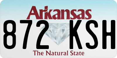 AR license plate 872KSH