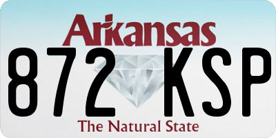 AR license plate 872KSP