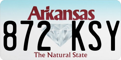 AR license plate 872KSY