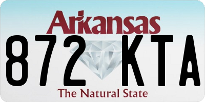 AR license plate 872KTA