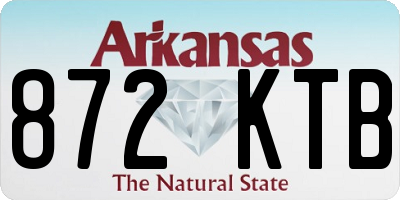 AR license plate 872KTB