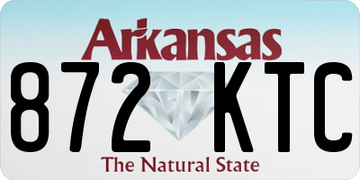 AR license plate 872KTC