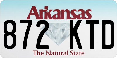 AR license plate 872KTD