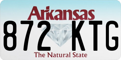 AR license plate 872KTG