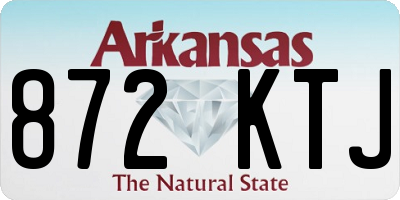 AR license plate 872KTJ