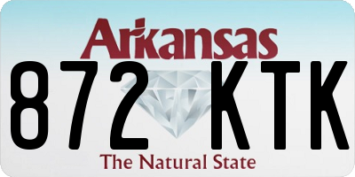 AR license plate 872KTK