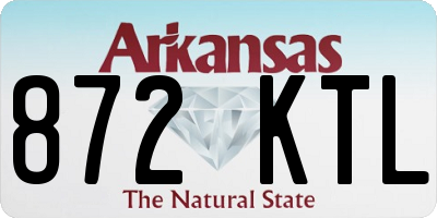 AR license plate 872KTL